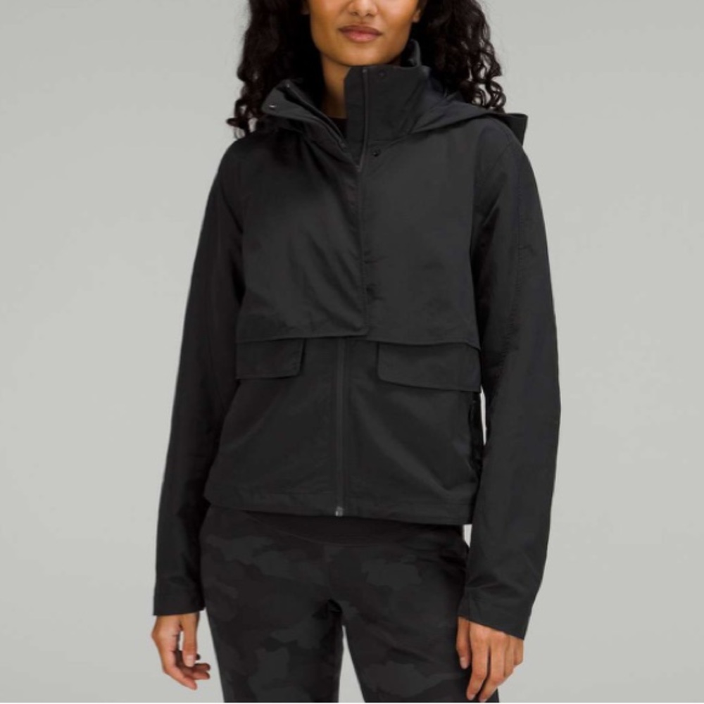Lululemon Always Effortless jacket black size 2 cropped